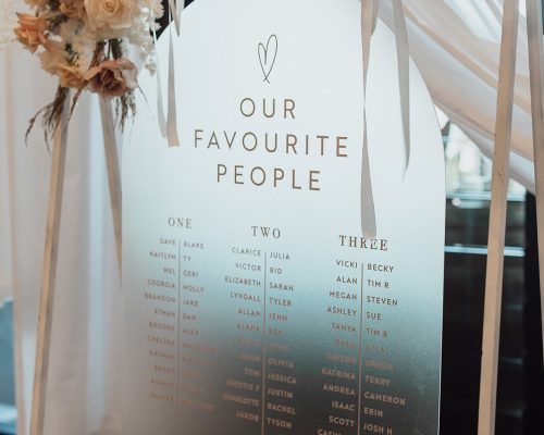 Acrylic Seating Chart
